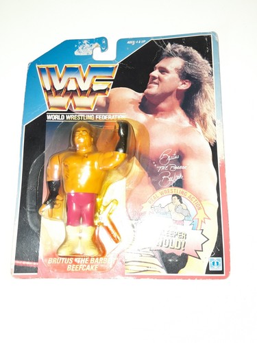 Vintage WWF Hasbro Figure BRUTUS The Barber BEEFCA...