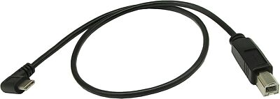 Type C Printer Cable 90 Degree Right Angle Usb 2.0 Type C usbc To Type B usbb