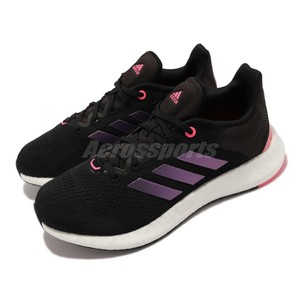 adidas Pureboost 21 W Black Purple Pink Women Running Sports Shoes GY5111 |  eBay
