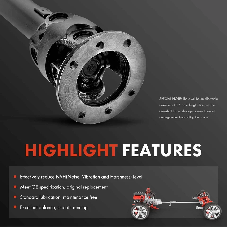 Conjunto de eixo de transmissão para Chevrolet Blazer 1995-1997 GMC Jimmy 1995 V6 4.3L dianteiro - Imagem 4 de 4