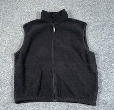 VTV Campmor Polartec Zip Fleece Vest Adult 2XL Black USA Made Outdoor Avalanche