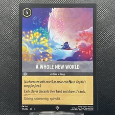 Disney Lorcana A Whole New World #195/204 Super Rare  The First Chapter
