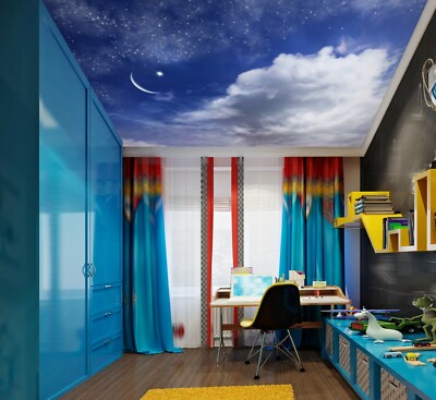 3D Bending Moon 1953 WallPaper Murals Wall Print Decal Wall Deco AJ WALLPAPER
