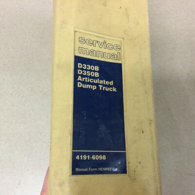 DJB CAT Caterpillar D330B D350B SERVICE & PARTS MANUAL ARTICULATED DUMP TRUCK