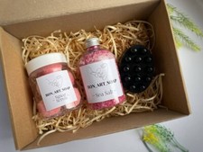 Spa Set, Box Bath Spa Gift Set For Women All Natural  Organic, 3 piece spa kit