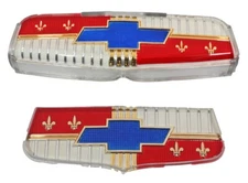 New Trim Parts Hood & Trunk Emblem Insert Set / For 1953 Chevy 150 210 Bel-Air