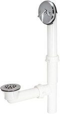 Ez-Flo 1-1/2 Inch Lift and Lock Two-Hole Trip-Lever Bath Waste Drain, Stainless