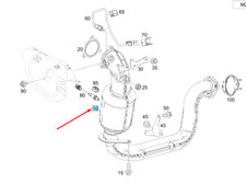 MERCEDES-BENZ CLA C118 Katalysator Abgasleitung vorn A2474907200 NEU ORIGINAL