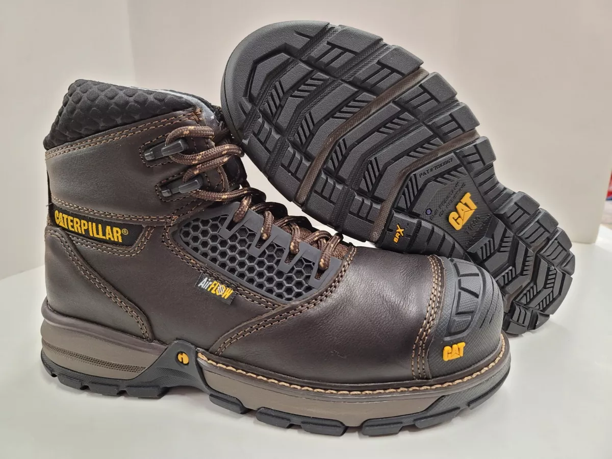 Bota Caterpillar Original Second Shift Marrom - Medium Charcoal