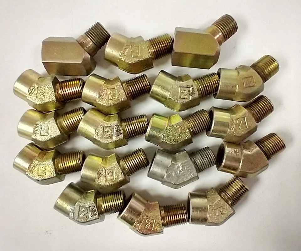 1/8" NPT TO 1/8" FNPT 45° STEEL ELBOW FITTINGS (LOT 18) 5503-02-02 - Image 2 of 2