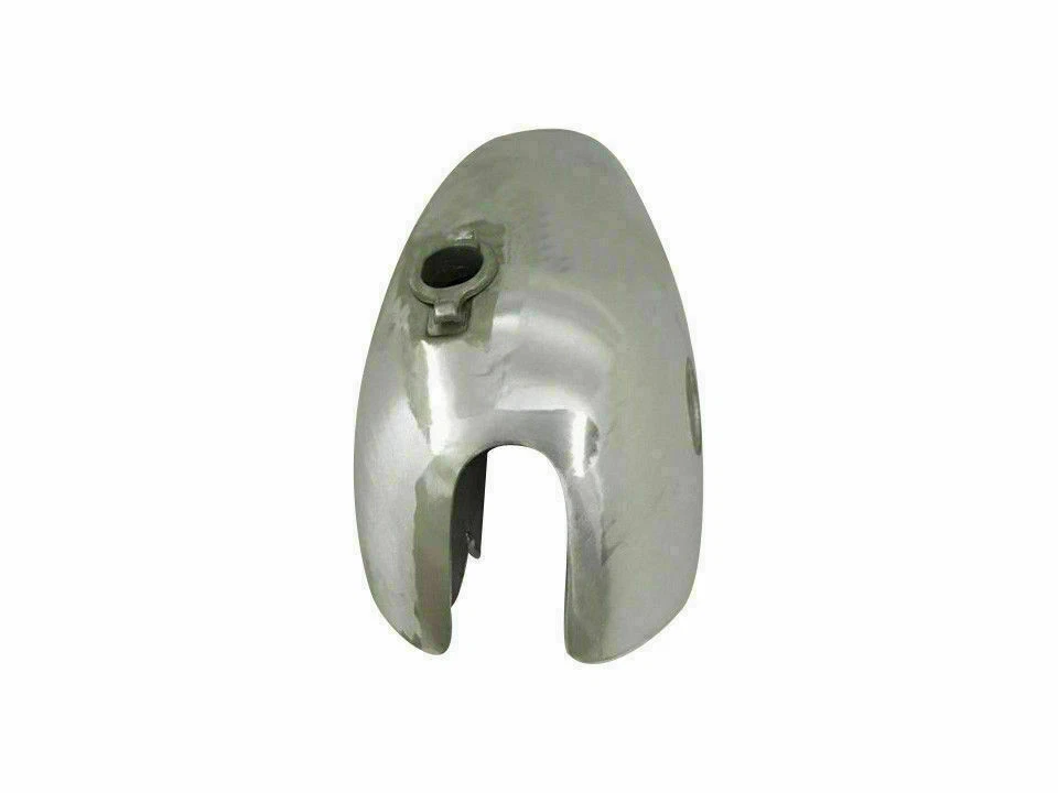 NORTON FASTBACK COMANDO ALEACIÓN GAS COMBUSTIBLE TANQUE GASOLINA CON RANURA PLACA REDONDA Foto 3 de 4