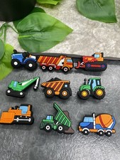 9 PC 1  Cartoon Construction Shoe Decoration Charms-Clogs Jig Bubble Slide A4966