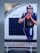 2016 Panini Preferred Crown Royal Silhouettes Pink jersey JARED GOFF RC #/250