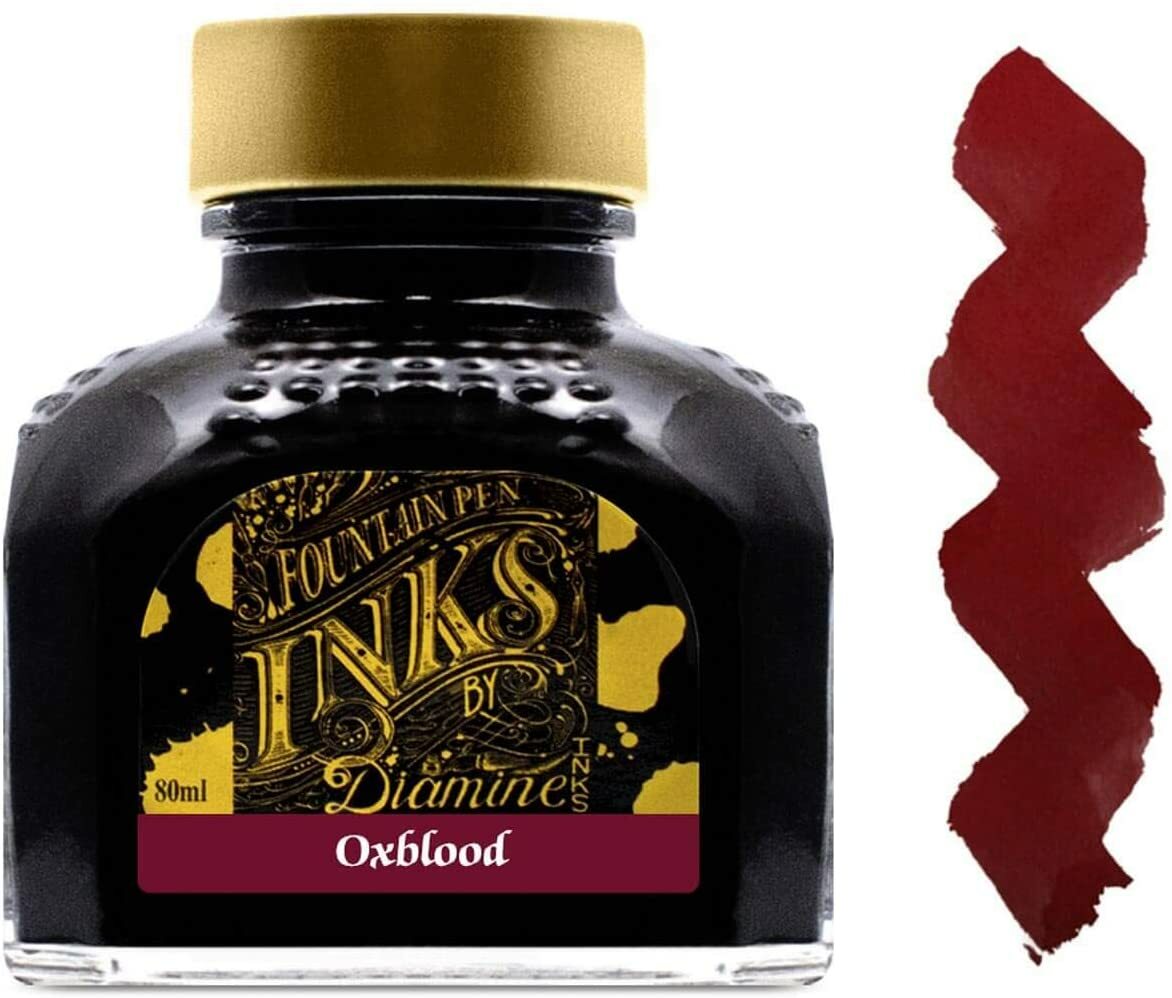 Diamine Oxblood, Writer's Blood Fountain Pen Ink 80mL (Other Colors
