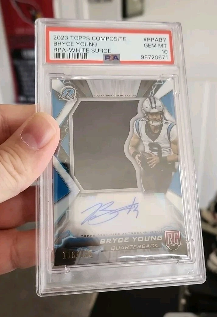 Bryce Young Topps Composite Resurgence Patch Autographs #RPABY White Surge