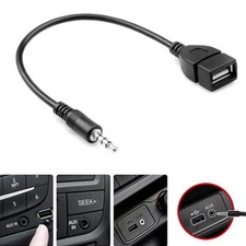 Audio AUX Jack 3.5mm Male to USB 2.0 Type A Female OTG Converter Adapter Cable