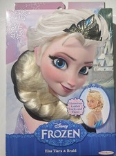 Disney Frozen Princess Elsa Tiara and Glam Golden Locks Braid New In Box