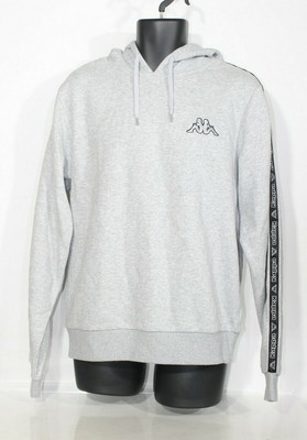 Kappa Mens Hoodie Sweatshirt Large (L) Grey  Hooded Drawstrings Jumper Sports