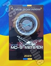 Ukraine Souvenirm&uuml;nze 5 Karbovantsev 2023 UNC Drohnenkrieg. Drohne Armee Kamp...