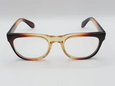 LOOKING GLASS 1050 SQUARE FULL RIM EYEGLASS FRAMES BROWN FADE 52-22-150 USED*