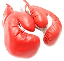Pair of New Boxing Gloves - Red - 6 oz