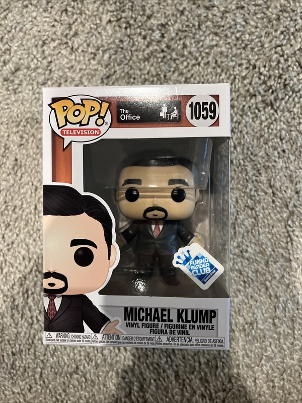Funko Pop! The Office Michael Klump 1059 Insider Club Sicker Gamestop Exclusive