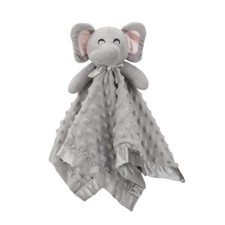 Elephant Security Blanket, Unisex Lovie Baby Gift, Snuggle Toy Stuffed Animal
