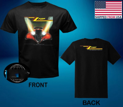 ZZ TOP Band Eliminator ALbum Double Sided cotton Tee Shirt S-5XL