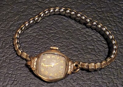 ART DECO Waltham 17 WATCH Jewels Swiss Working watch women 10k RGP ART DECO Waltham 17 Jewels Swiss Shock Resistant Wind up  main image 4