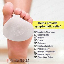 Gel Metatarsal Foot Pads for Metatarsalgia Forefoot Pain Relief Feet Support UK