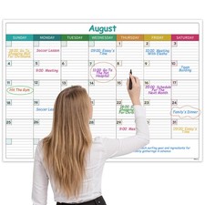 40x28 Large Dry Erase Wall Calendar Undated Laminated Monthly Planner