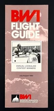 1982 BWI Baltimore Washington Int'l Airport Flight Guide Vintage Travel Brochure