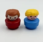 Vintage Fisher Price Little People Chunky Boy And Girl Figures 1990s Toy Lot