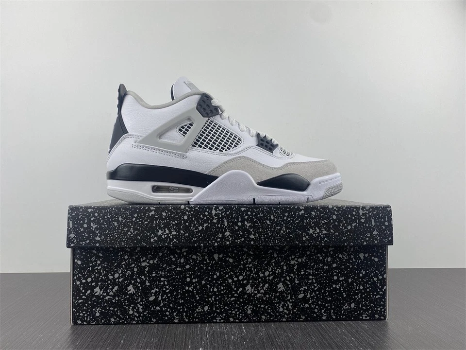 DH6927-111 Air Jordan 4 Retro Military Black White - Image 2 of 4