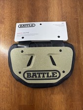 Battle Sports 3D Diamond Protective Football Back Plate Adult Gold New