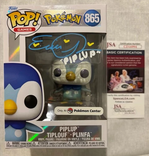 Funko Pop! Pokémon - Piplup #865, Signed by Erica Schroeder w/COA & Protector