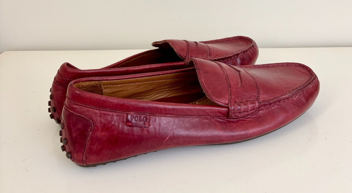Men\'s Red Leather Slip-On Driving Loafers Mens Suede Leather PU Slip On Driving Shoes Loafers Tassel  main image 2