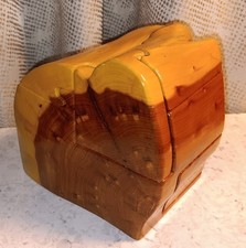 Vintage Don Wood Signed 13 Piece Split-Level Puzzle Box