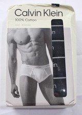 Calvin Klein Men's 5-Pack Cotton Classics Brief Underwear ZG3 Black Medium NWT