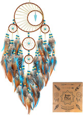 Large Dream Catchers for Girls Room Decor Boho Moon Dream Catcher Wall Decor Tur