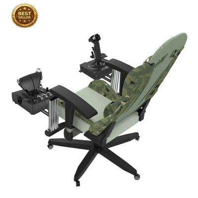 2 Set Chair Mount for Flight Sim Game Joystick, Throttle & Hotas Systems Compati