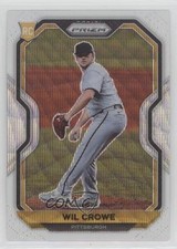 2021 Panini Prizm Tier II White Wave Prizm Wil Crowe #102 7u4