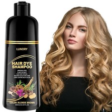 Blonde Brown Hair Dye Gray Coverage Color Argan Oil Ginseng Ammonia Paraben Free
