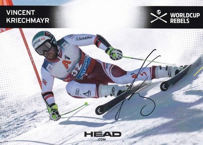 OLYMPIA  2026:  Vincent KRIECHMAR  [AUT] orig.Autogramm  SILBER  SKI ALPIN