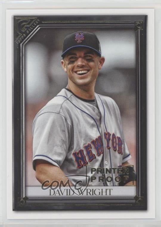 2021 Topps Gallery Printer Proof David Wright #119 0l1o