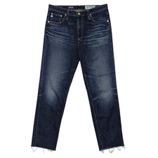 AG Adriano Goldschmied Jeans The Isabelle 29 High Rise Straight Leg Crop Denim