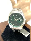 Bulova Men's Watch 96B429 Surveyor Automatic Green Dial Stainless Steel 39mm
