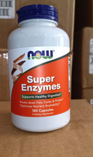 Now Foods Super Enzimas 180 Cápsulas, Apoya la Digestión Saludable, Salud Intestinal EE. UU.