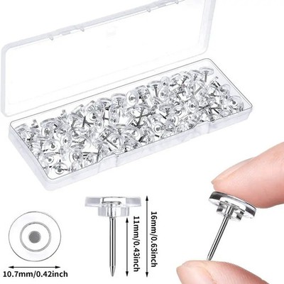 Kunststoff-Daumem-Tack-Clip Pins Bürobedarf Kork Brett Schraub-Clips