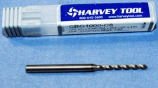 Harvey Tool Carbide drill 0.100" Dia. x 0.984" LOF 3 Flute Aluminum Application